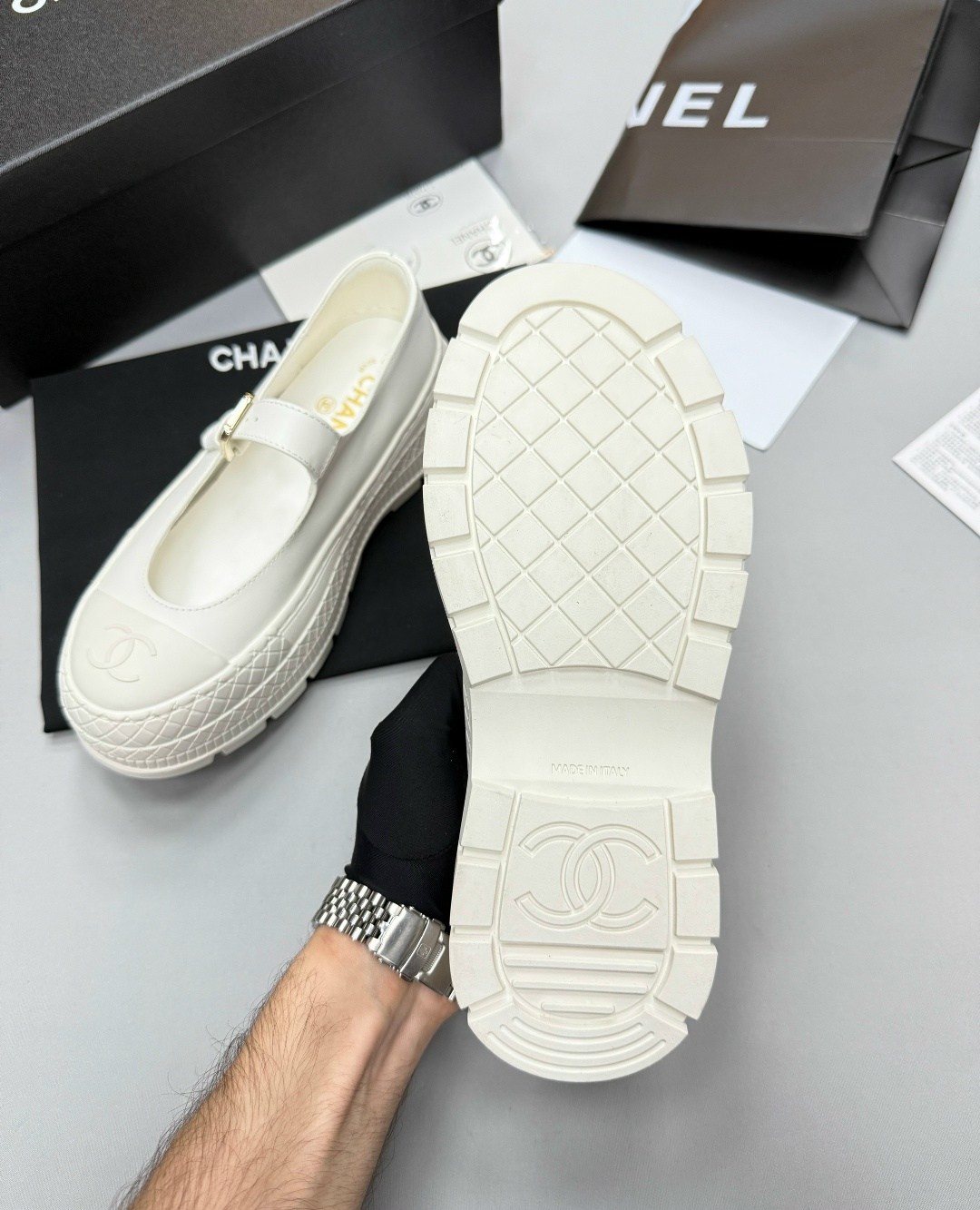 туфли chanel,,лоферы chanel,женская повседневная кожаная  chanel,балетки chanel