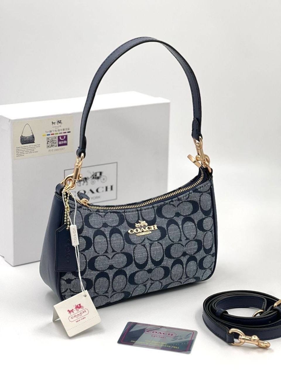 coach сумка на плечо,женская сумка coach,сумка,coach teri shoulder bag in signature canvas,coach handbag