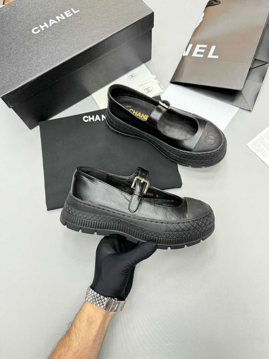 туфли chanel,,лоферы chanel,женская повседневная кожаная  chanel,балетки chanel