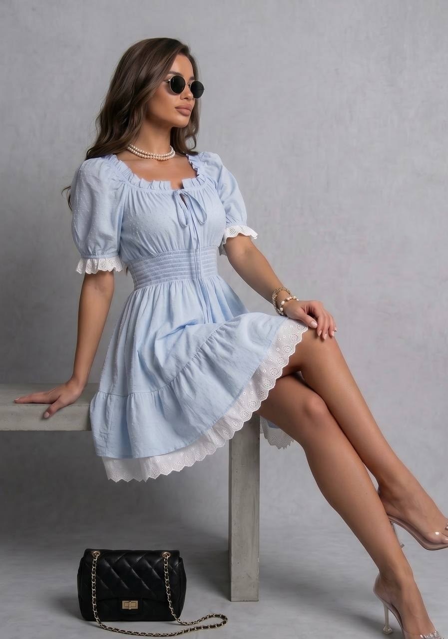 платье стиль,платья,модное платье,платье летнее,голубое платье