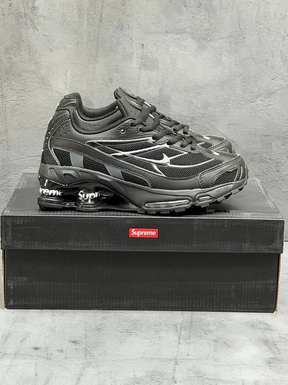 supreme nike shox ride 2,supreme x nike shox ride 2,nike shox ride 2 sp supreme black,кроссовки supreme x nike shox ride 2 sp черные,кроссовки supreme shox x supreme