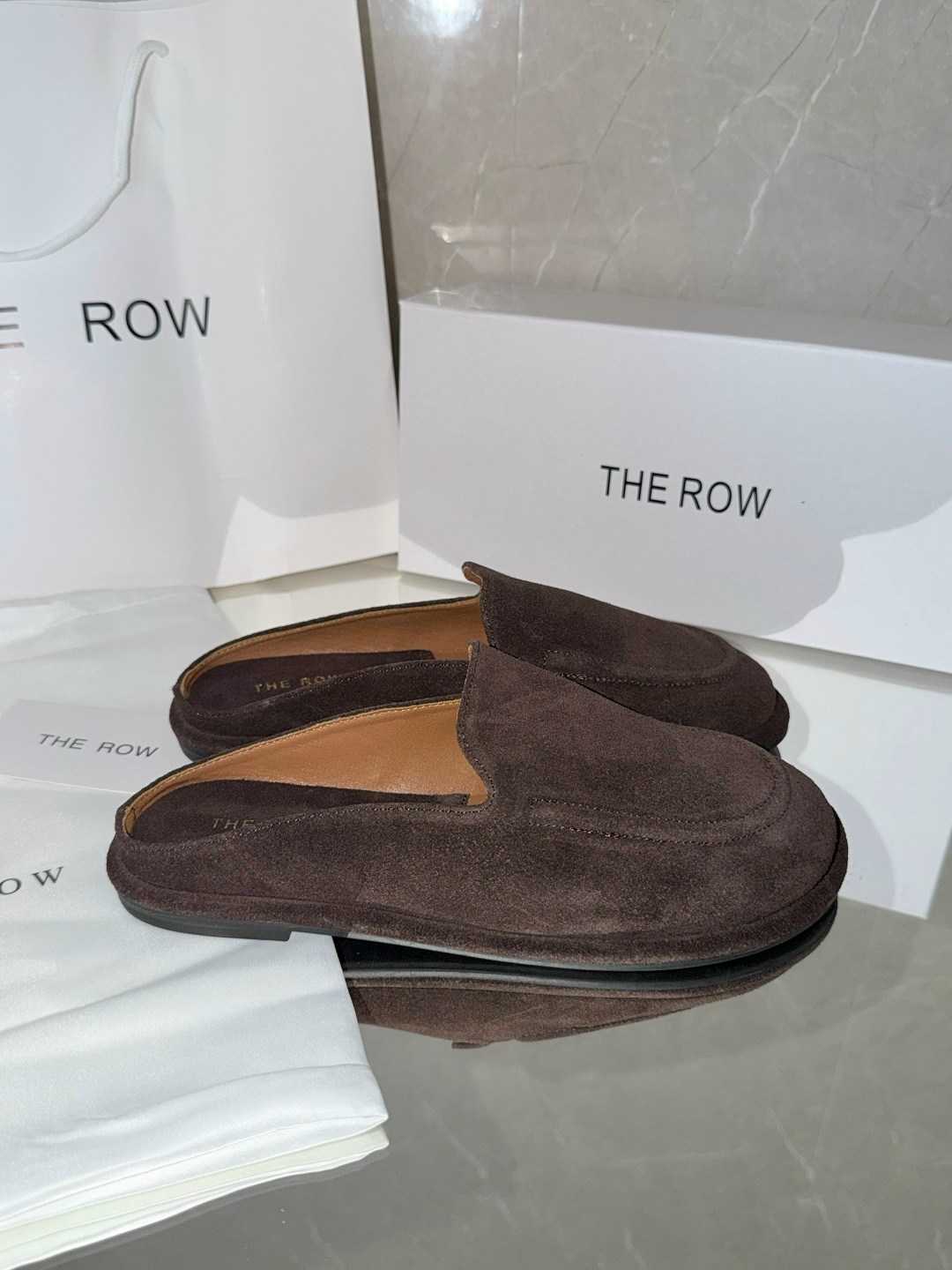 ,лоферы the row,обуви,кожаные мюли, женская