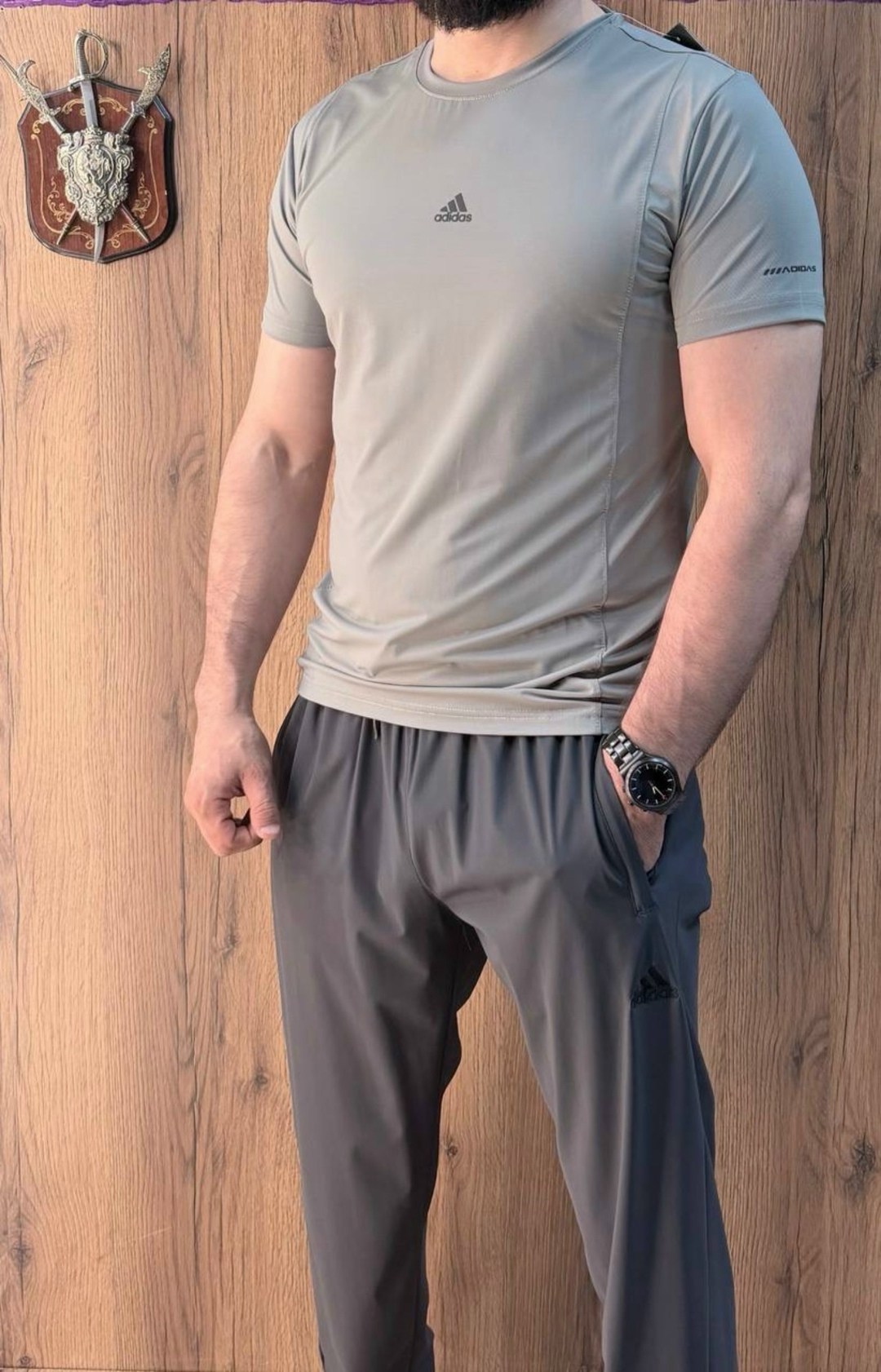 футболка мужская adidas,adidas performance,футболка мужская adidas aeroready,адидас бежевая футболка мужская,адидас футболка