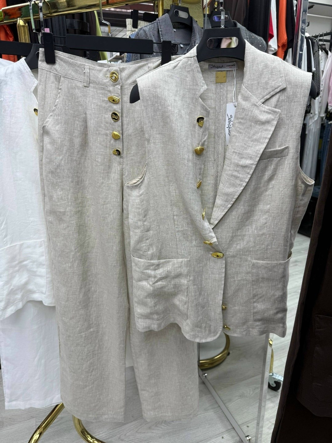 льняной костюм brunello cucinelli,костюм повседневный,костюм женский,костюм стильный