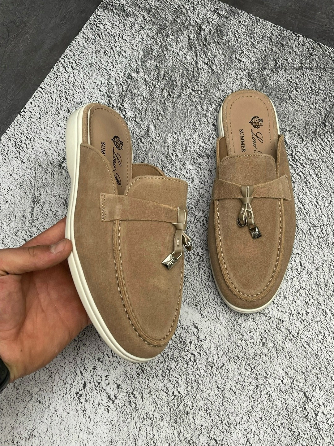 мюли loro piana,,мюли лоро пиано мужские,мюли мужские,замшевые мюли