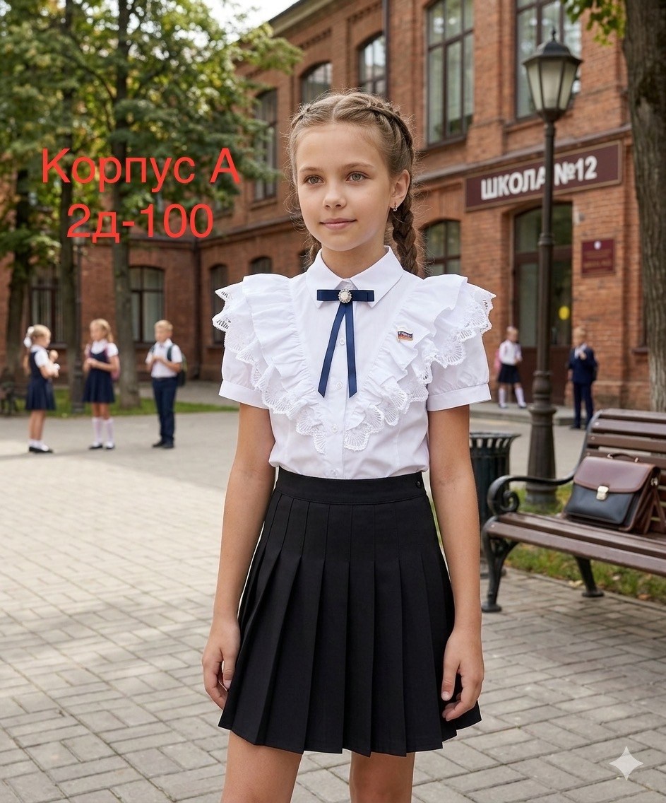 блузка для девочки школьная,блузка школьная,блузка для девочки,блуза школьная,блузка школьная для девочки 20301 белая