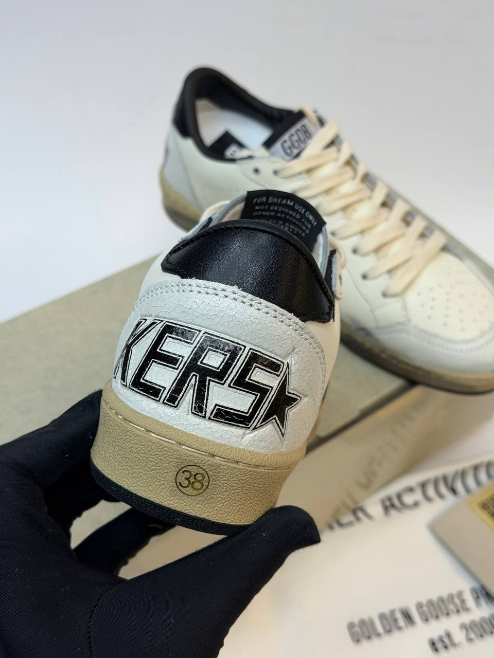 кроссовки golden goose ball star,кроссовки golden goose,кеды golden goose,кожаные низкие кеды ball star 10283 golden goose черный,golden goose ball star