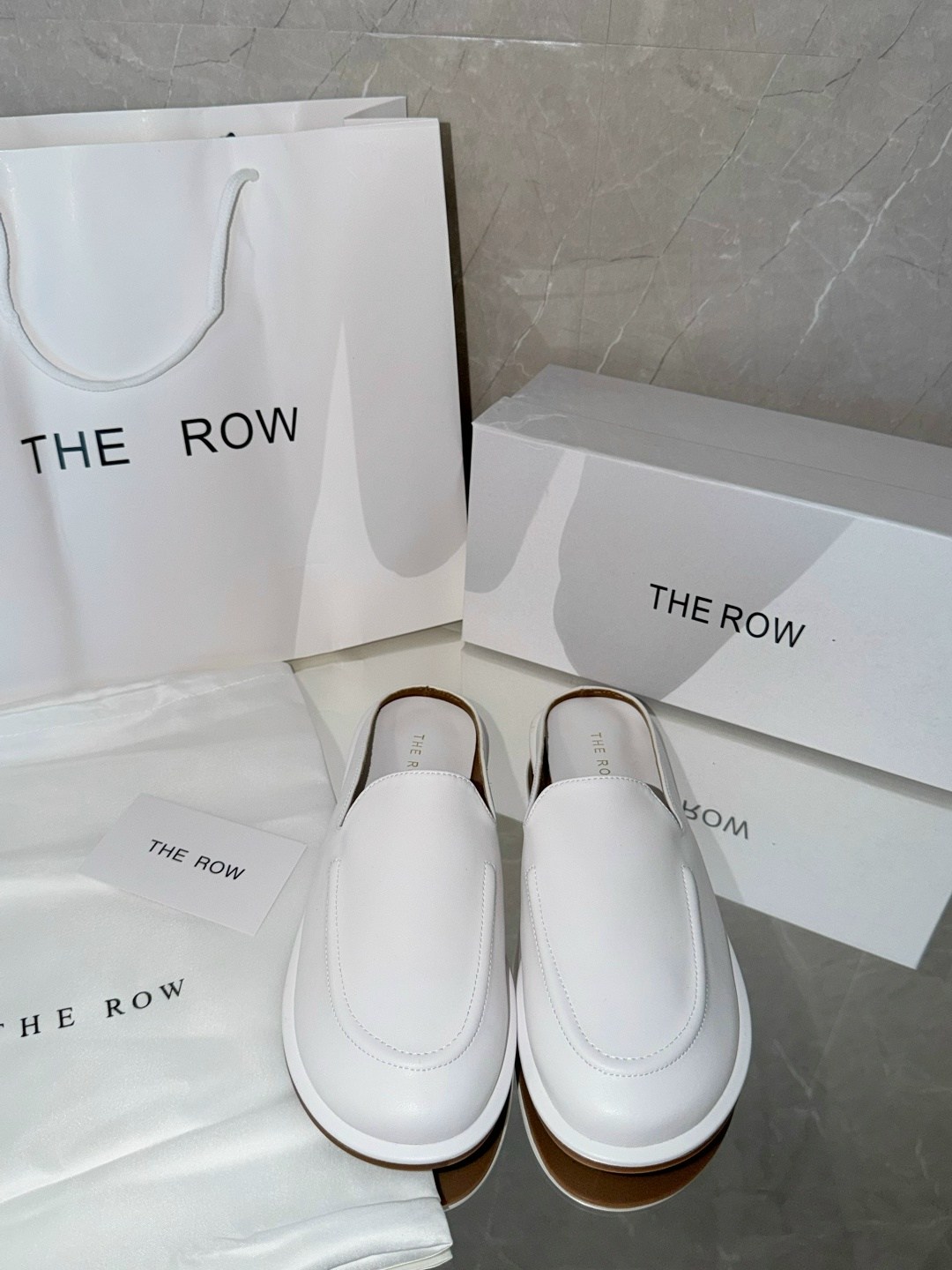 ,лоферы the row,обуви,кожаные мюли, женская