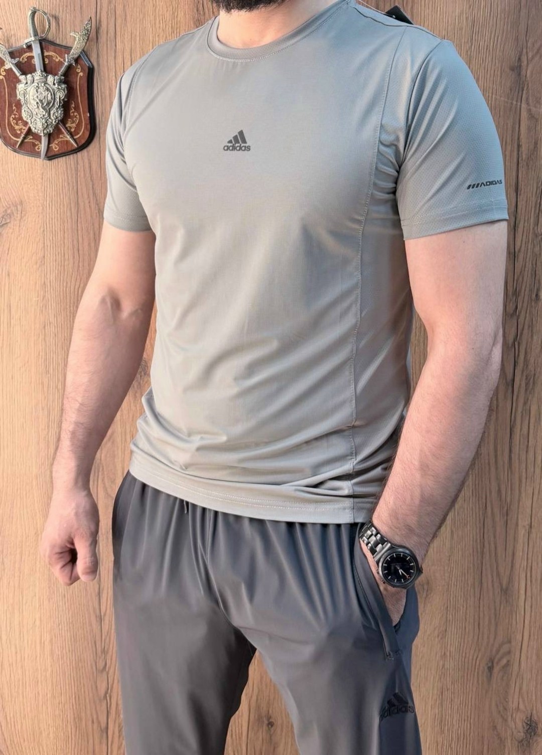футболка мужская adidas,adidas performance,футболка мужская adidas aeroready,адидас бежевая футболка мужская,адидас футболка