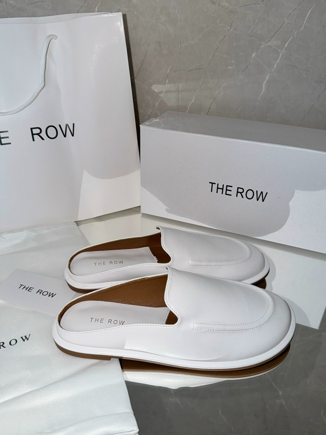 ,лоферы the row,обуви,кожаные мюли, женская