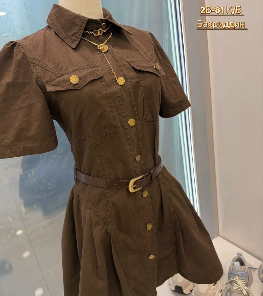 платье 👗,платье женская,платье рубашка с поясом,платье хаки