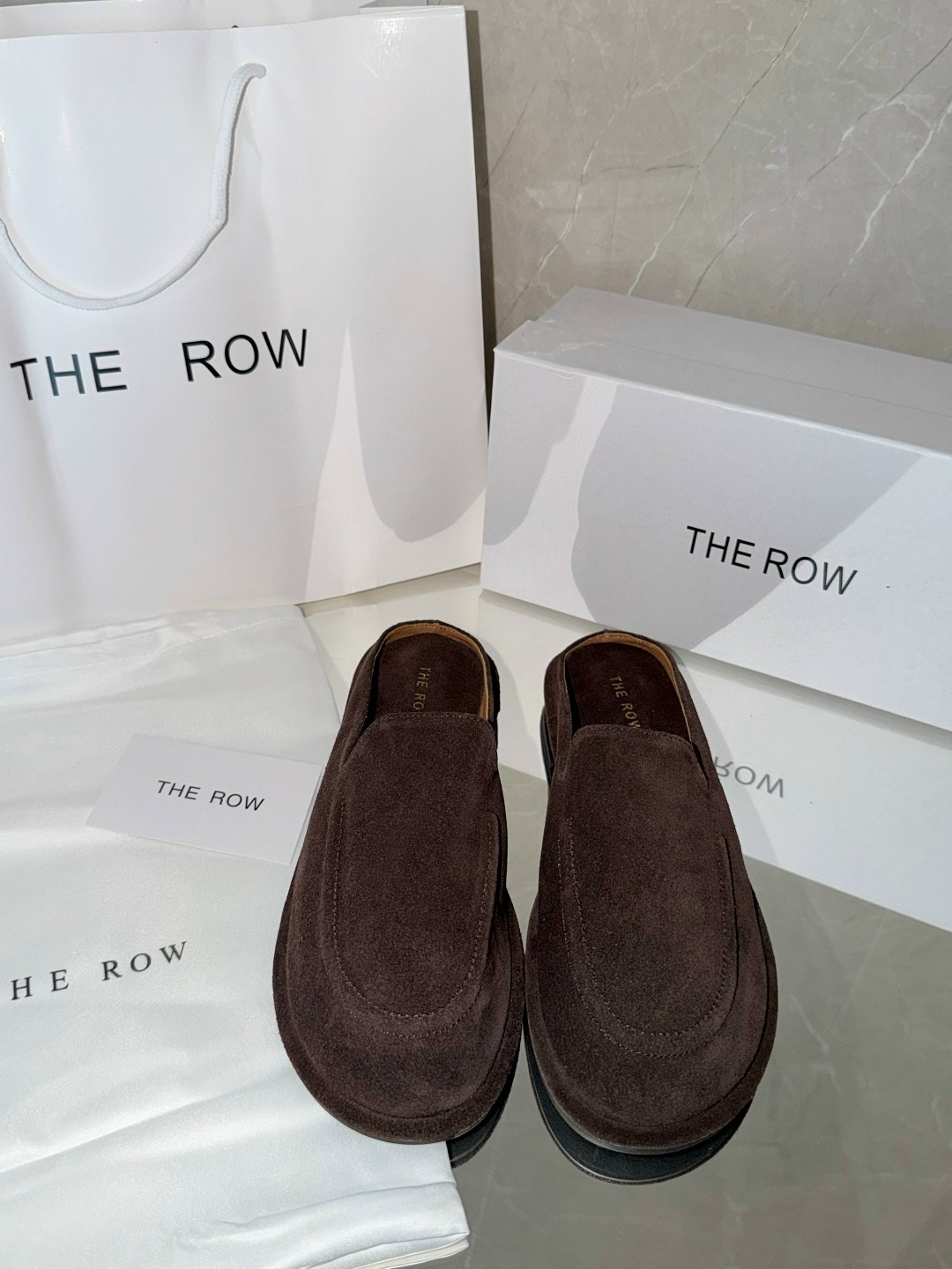 ,лоферы the row,обуви,кожаные мюли, женская