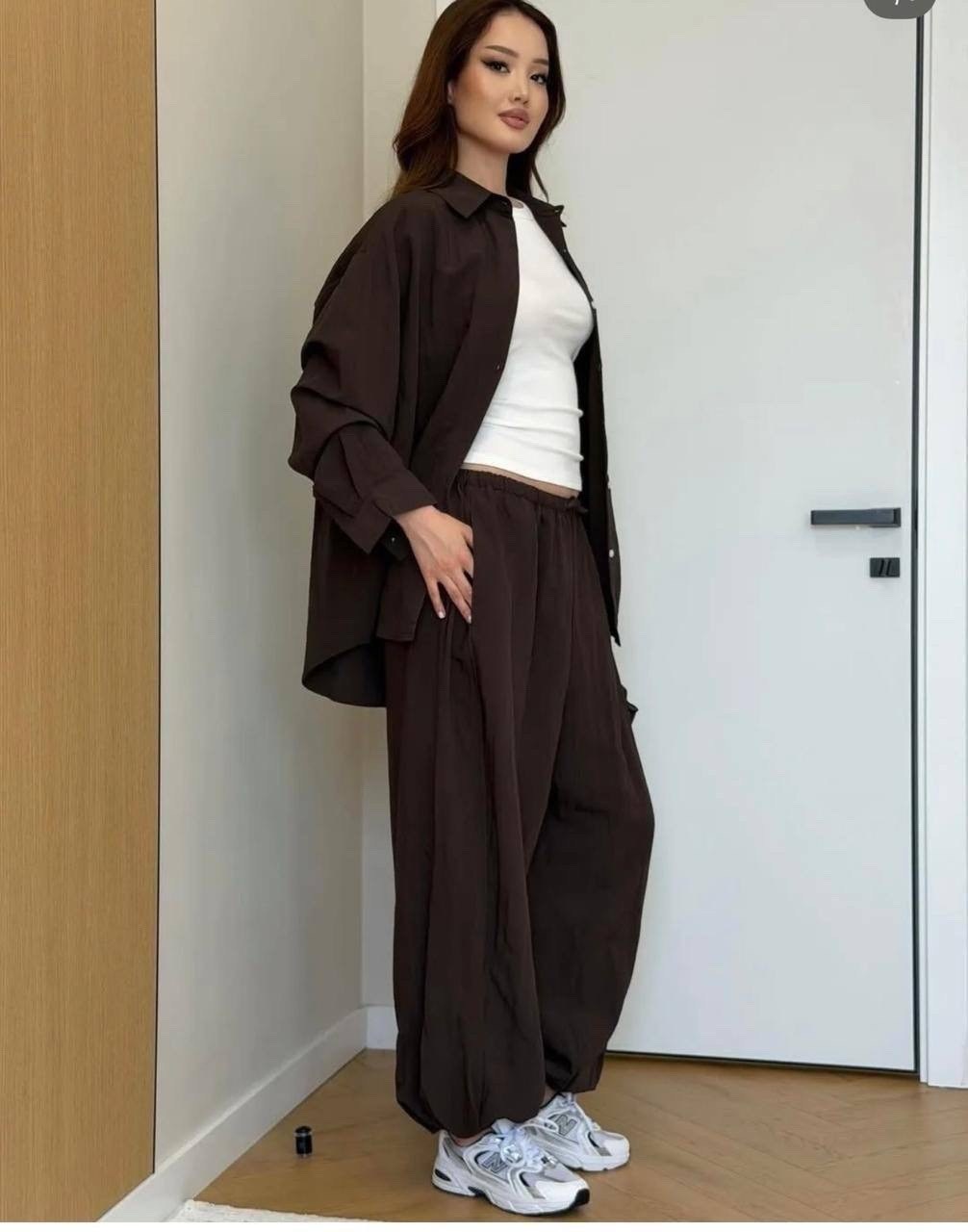 костюм buter 3039 коричневый,костюм buter new 3039 коричневый,костюм брючный 3039 коричневый,женский брючный костюм,костюм брючный 3039 коричневый buter