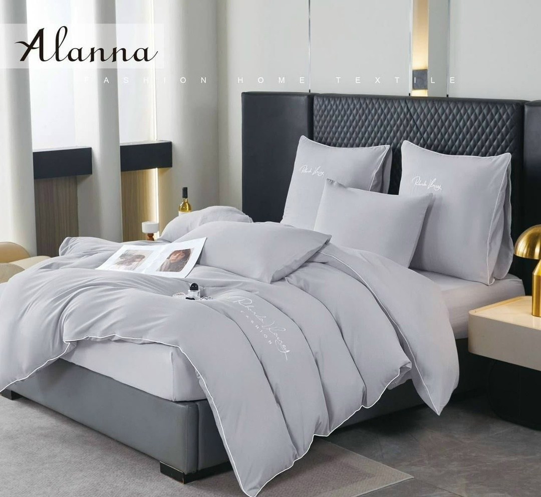 комплект постельного белья alanna,постельное белье alanna,постельное белье alanna евро,комплект постельного белья,однотонное постельное белье