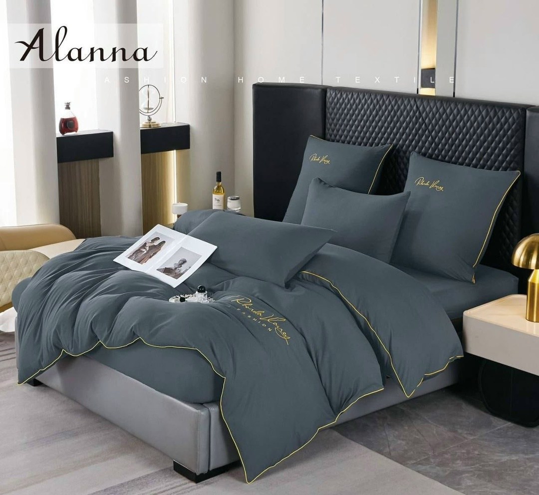 комплект постельного белья alanna,постельное белье alanna,постельное белье alanna евро,комплект постельного белья,однотонное постельное белье