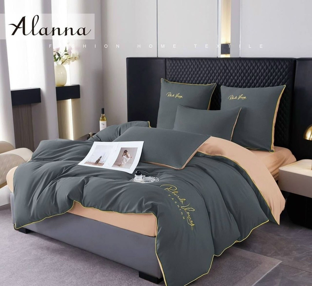 комплект постельного белья alanna,постельное белье alanna,постельное белье alanna евро,комплект постельного белья,однотонное постельное белье