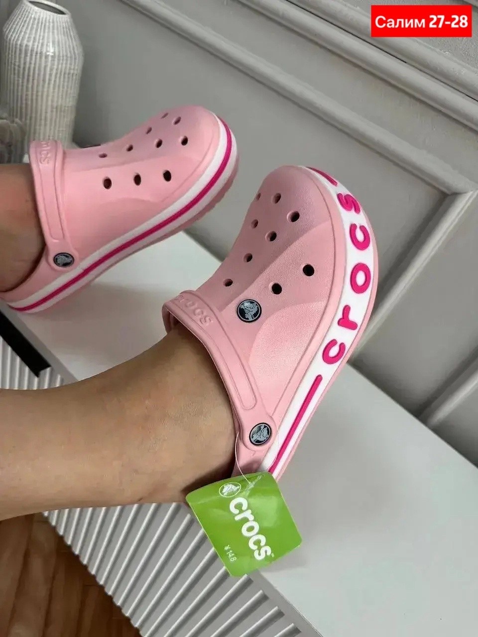 сабо crocs,женские кроксы,сабо crocs bayaband clog розовые,сабо кроксы женские,кроксы детские