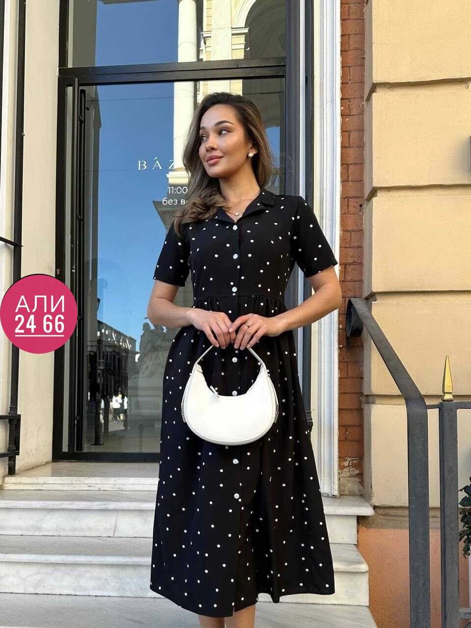 платье женское,платье женское летнее модное,женское платье ткань софт,женское платье летнее,платье красное в горошек