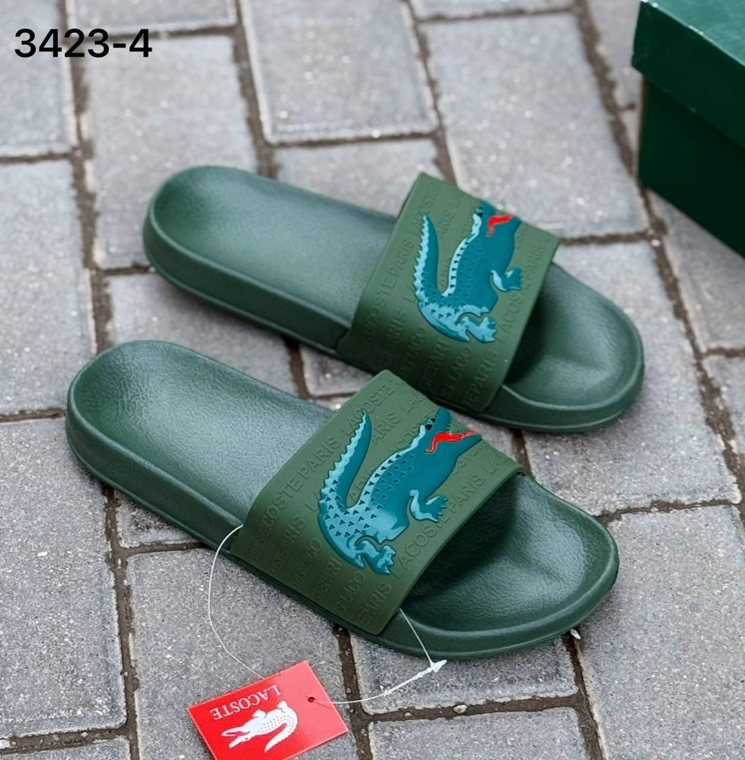 lacoste croco sliders in white,шлепанцы lacoste,шлепанцы лакост женские,шлепки лакост,шлепки лакост мужские