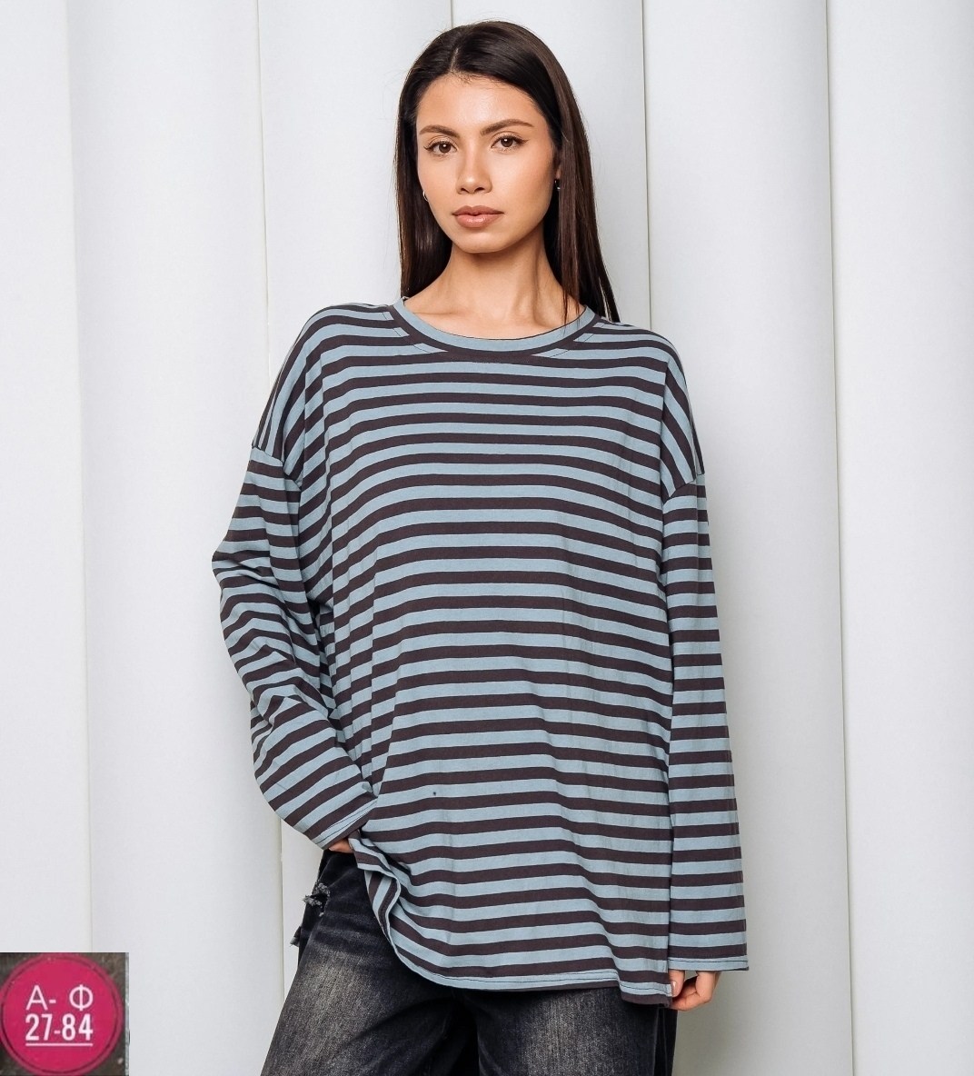 лонгслив оверсайз в полоску тельняшка трикотажный revati wear,кофта оверсайз,женский лонгслив оверсайз в полоску,лонгслив оверсайз в полоску тельняшка,лонгслив оверсайз в полоску