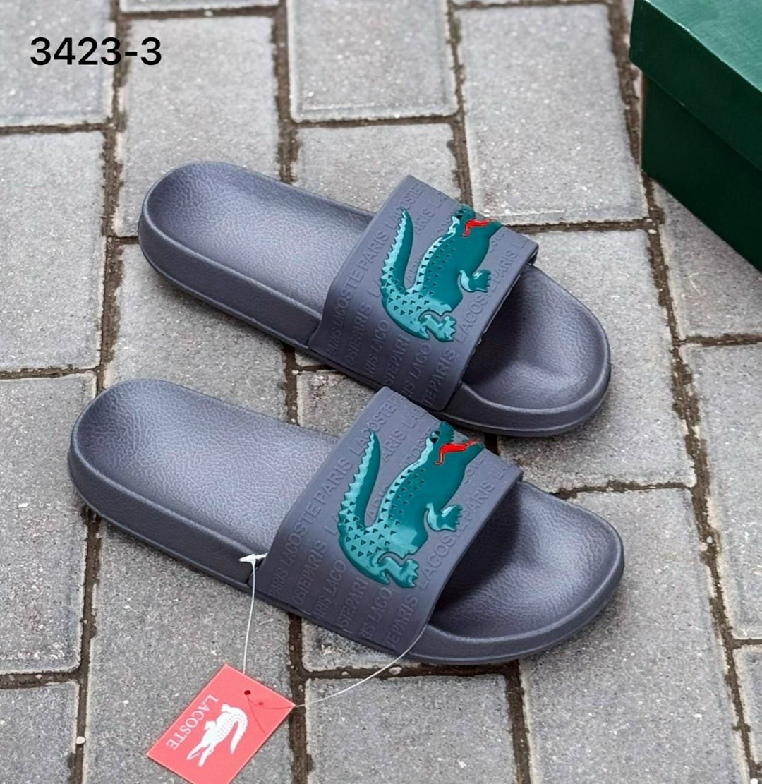lacoste croco sliders in white,шлепанцы lacoste,шлепанцы лакост женские,шлепки лакост,шлепки лакост мужские
