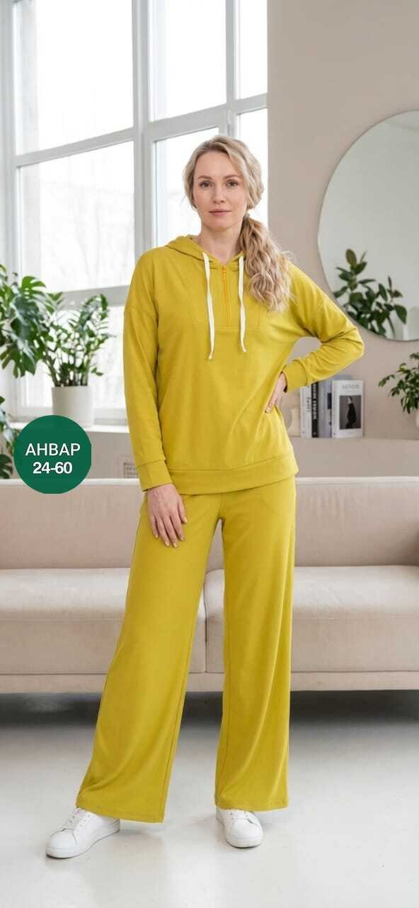 костюм спортивный велюровый толстовка и брюки палаццо orhida,костюм женский,костюм женский велюровый,костюм велюровый,домашний костюм женский