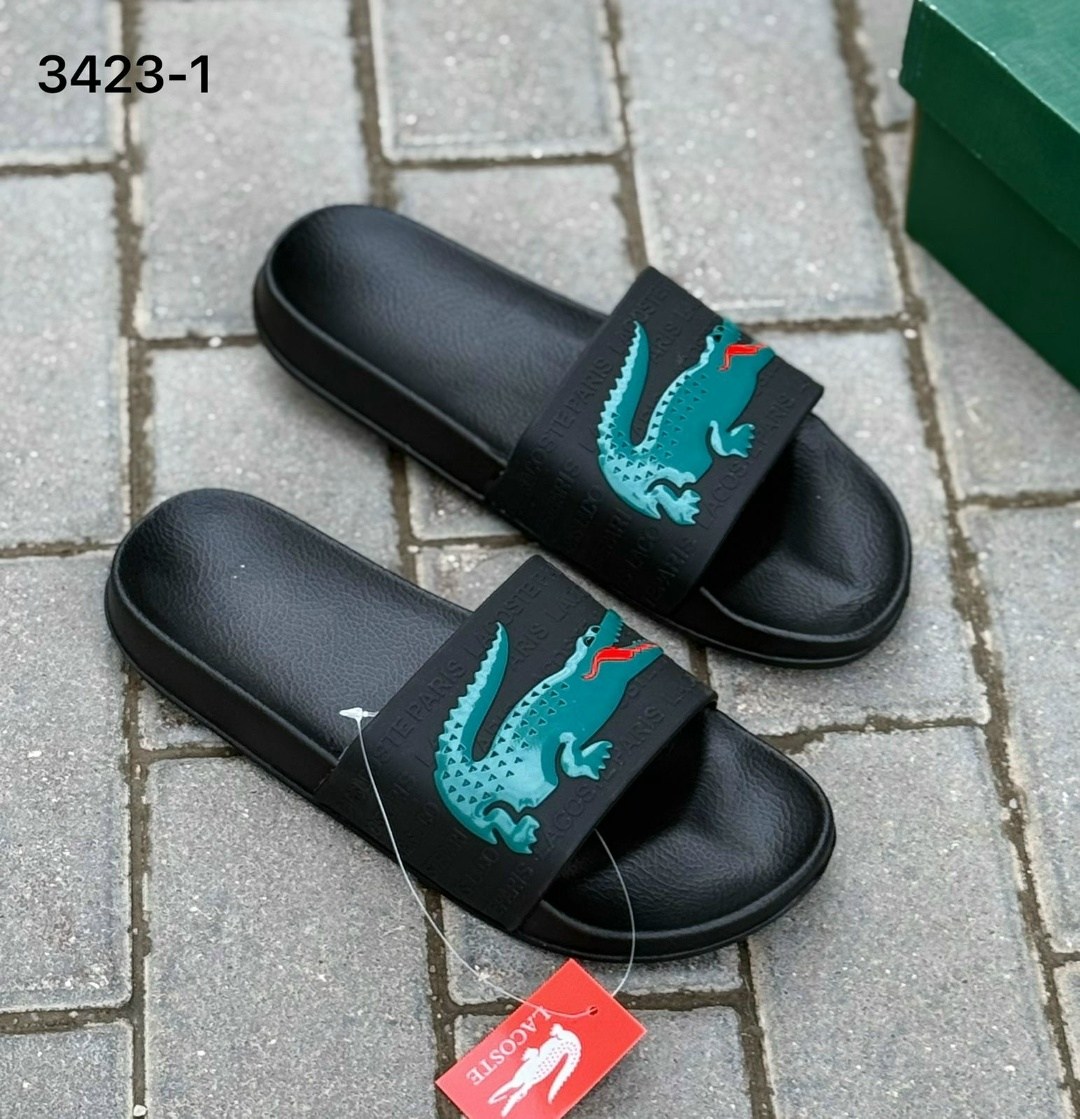lacoste croco sliders in white,шлепанцы lacoste,шлепанцы лакост женские,шлепки лакост,шлепки лакост мужские