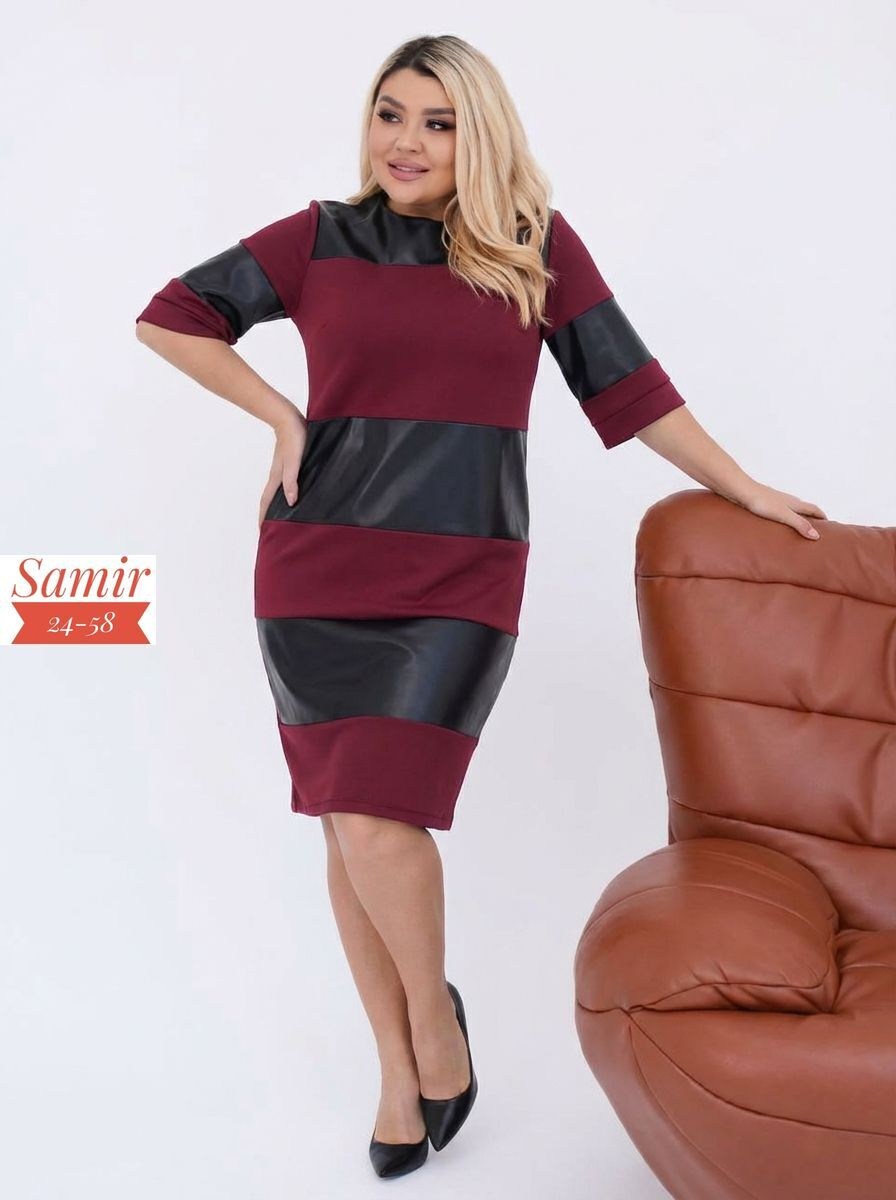 элегантное платье,платья большие размеры,комбинированное платье,нарядное платье,платье из экокожи