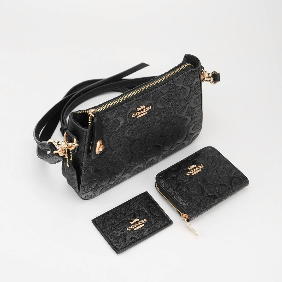 coach кошелек,кошелёк мини женский брендовый coach,набор кошелек,кошелек стильный,подарочная коробка