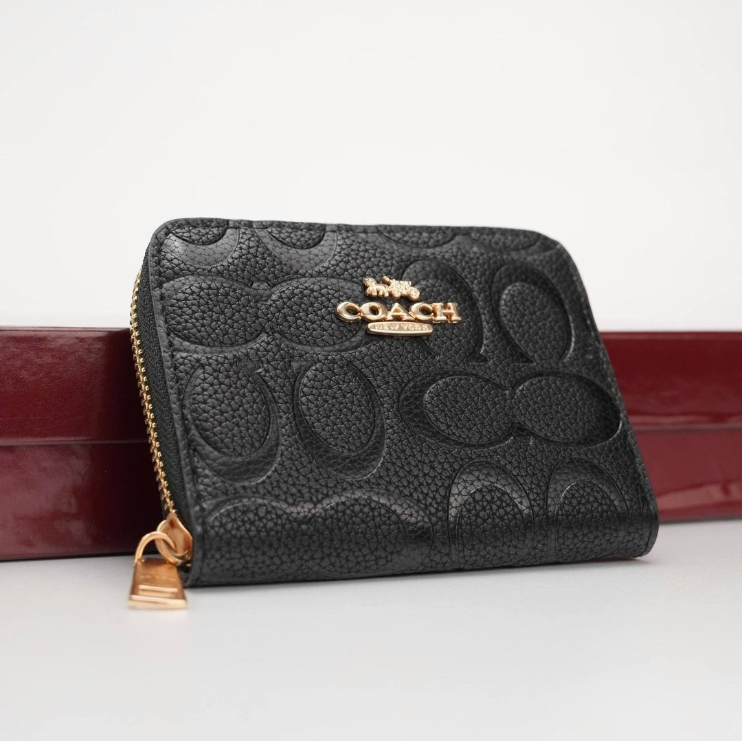 coach кошелек,кошелёк мини женский брендовый coach,набор кошелек,кошелек стильный,подарочная коробка