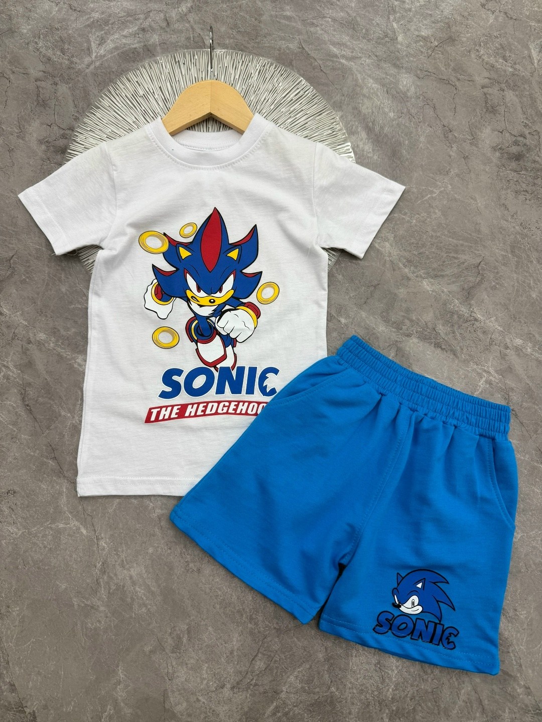одежда с соником для детей,одежда для мальчика,sonic sonic,комплект одежды,костюм для мальчика