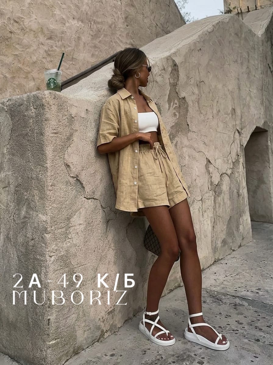 льняной костюм женский летний с шортами,льняной костюм с шортами,костюм женский льняной с шортами,летние костюмы