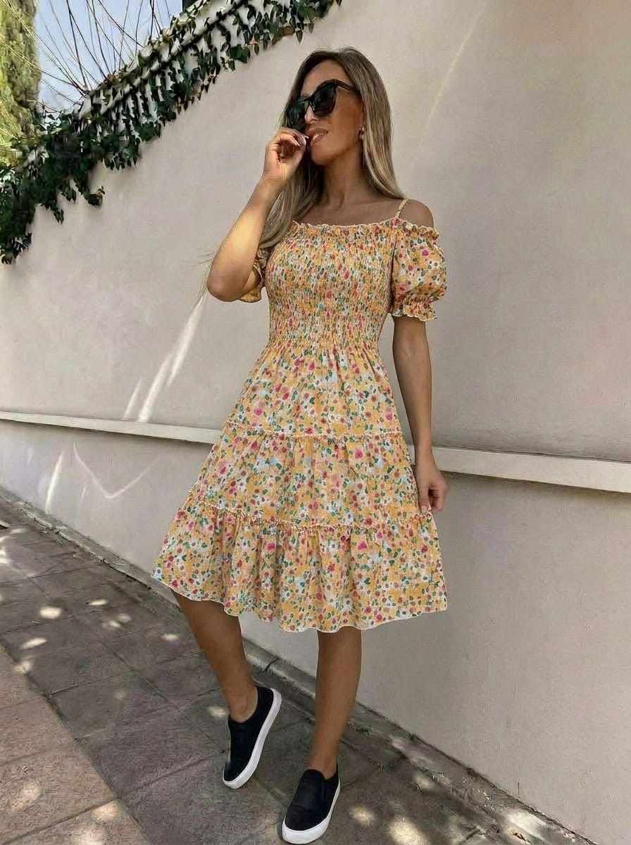 летнее платье,женское летнее платье,платье женская,платье стиль,платье с цветочными оборками