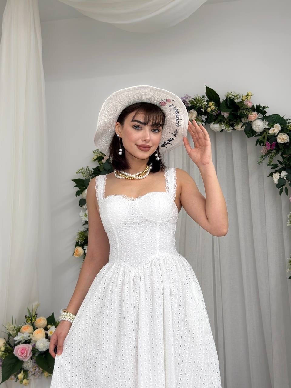 платье,beyaz elbise,dress,midi dress,elbise