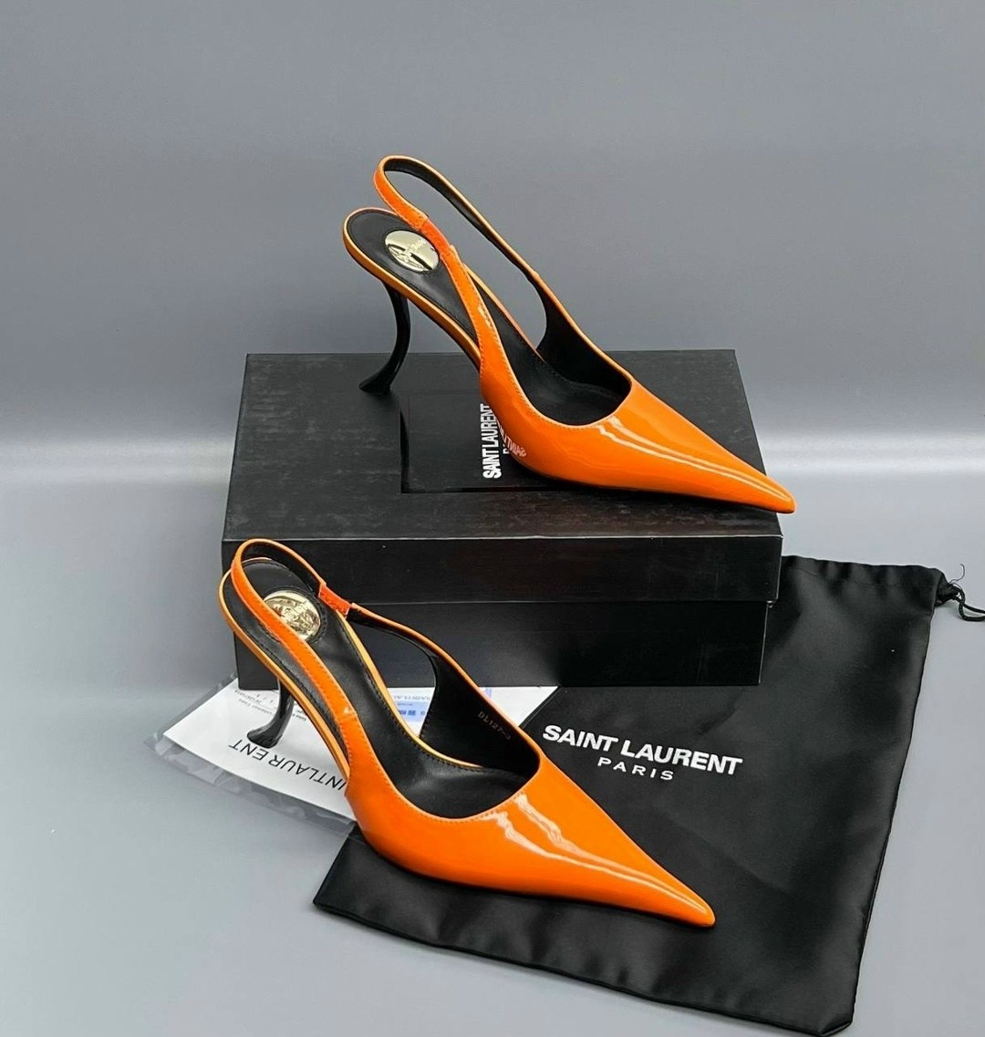 туфли yves saint laurent,saint laurent туфли,оранжевые туфли,женская ,casadei оранжевые туфли