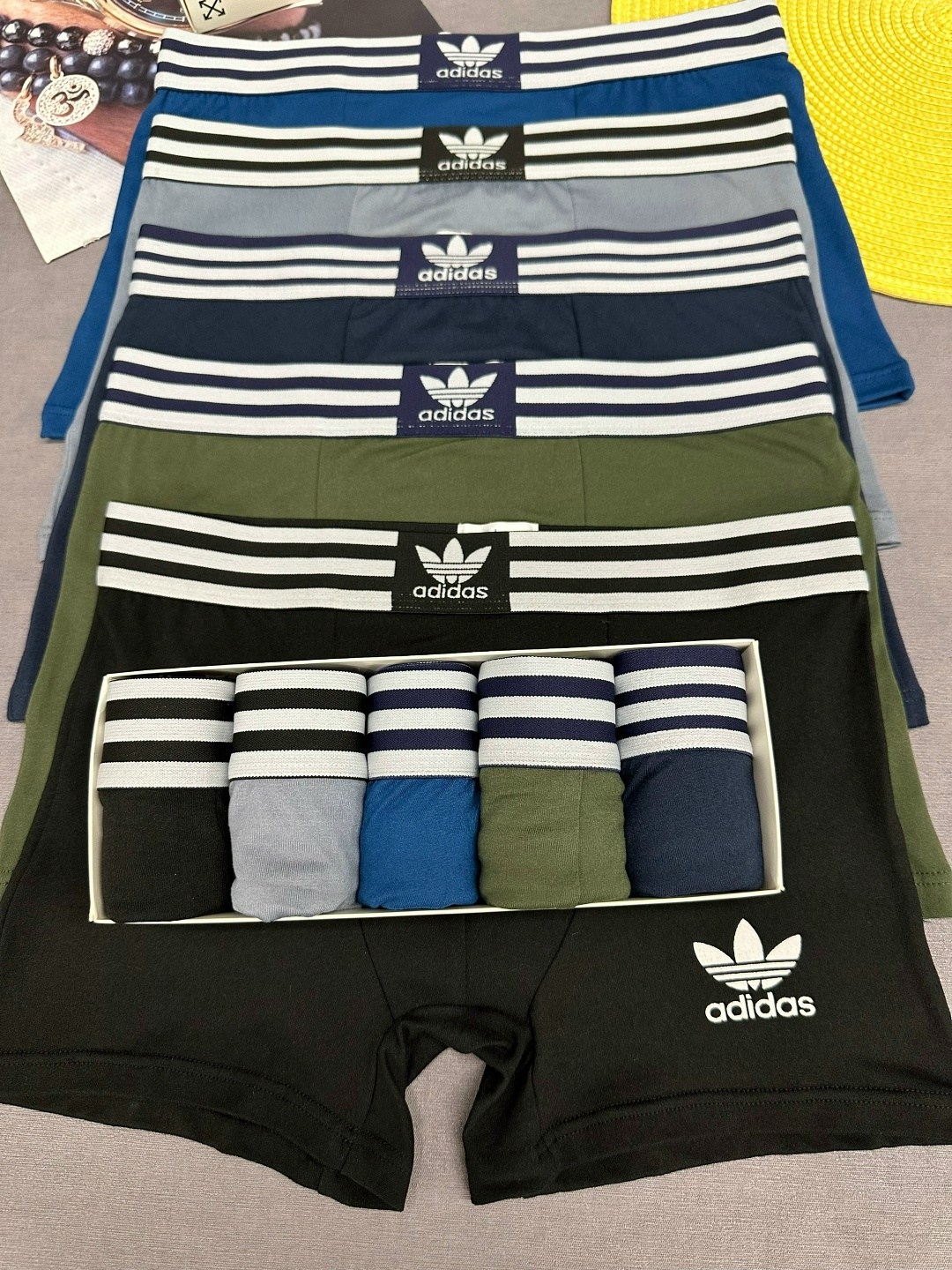 мужские трусы adidas,трусы боксеры adidas,мужские трусы адидас 5 шт,адидас трусы в наборе,трусы мужские адидас