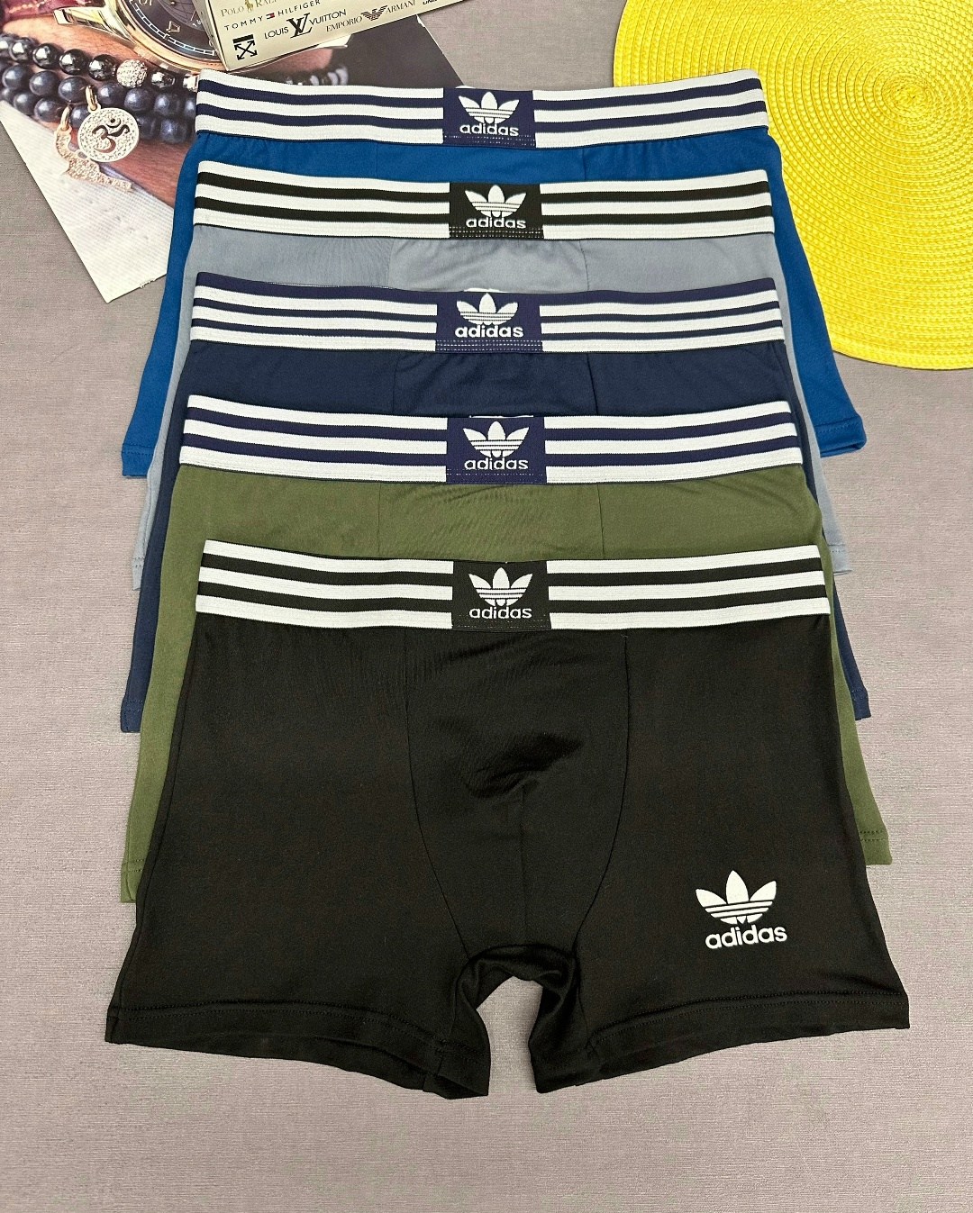 мужские трусы adidas,трусы боксеры adidas,мужские трусы адидас 5 шт,адидас трусы в наборе,трусы мужские адидас