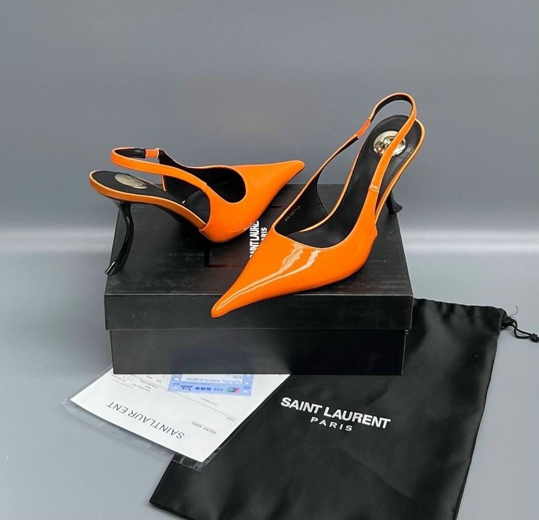 туфли yves saint laurent,saint laurent туфли,оранжевые туфли,женская ,casadei оранжевые туфли