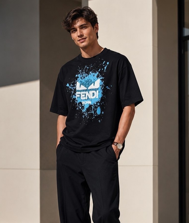 fendi fendi,футболка fendi,футболки для мужчин,fendi roma,стиль футболка