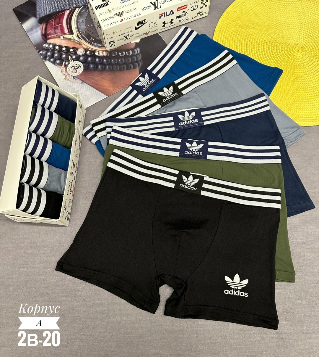 мужские трусы adidas,трусы боксеры adidas,мужские трусы адидас 5 шт,адидас трусы в наборе,трусы мужские адидас