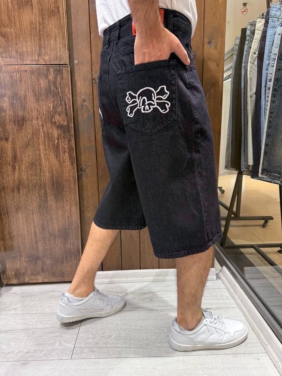 шорты evisu,мужские шорты,джинсовые шорты,evisu джинсы,джинсовые шорты с вышивкой