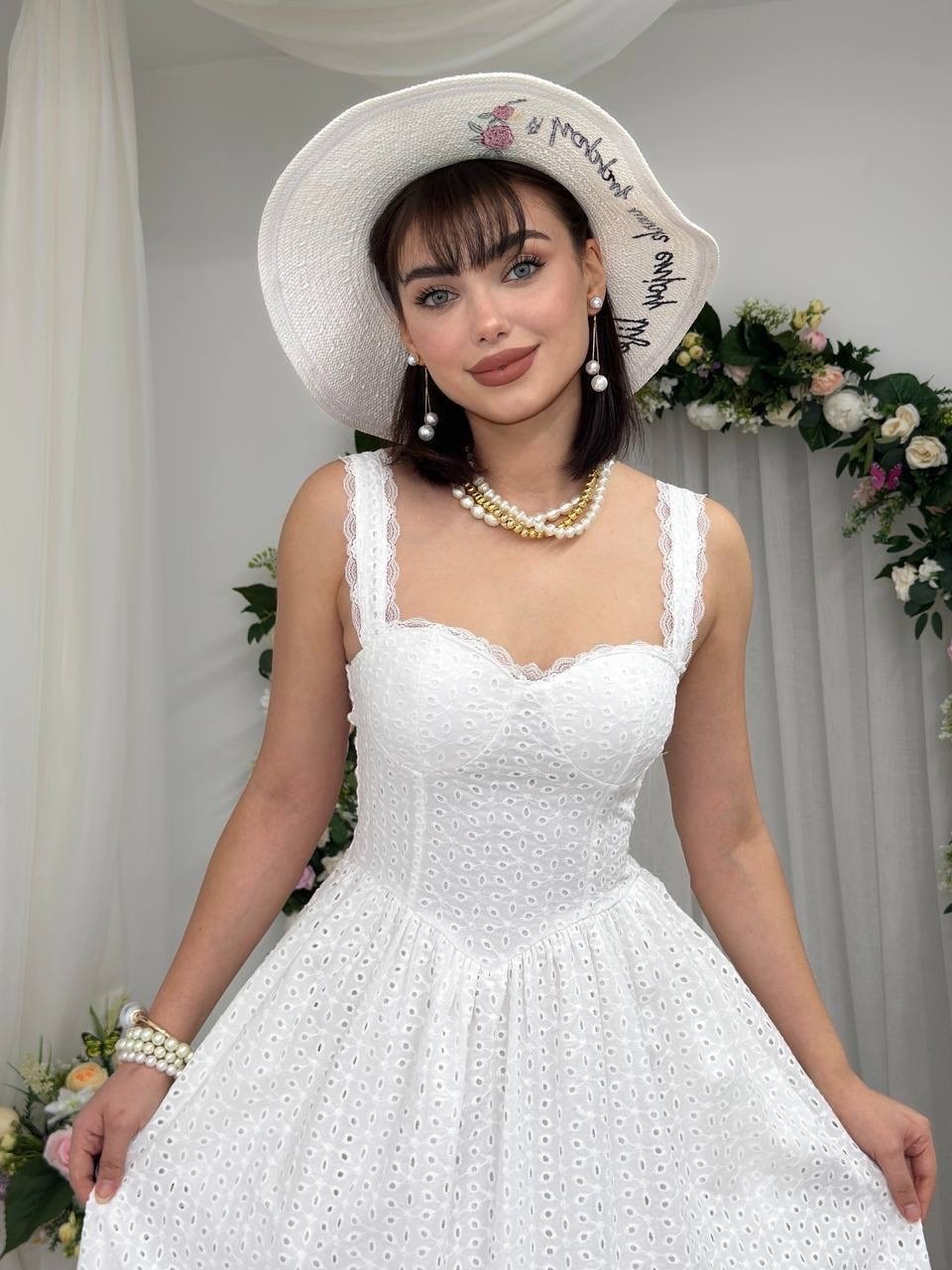 платье,beyaz elbise,dress,midi dress,elbise