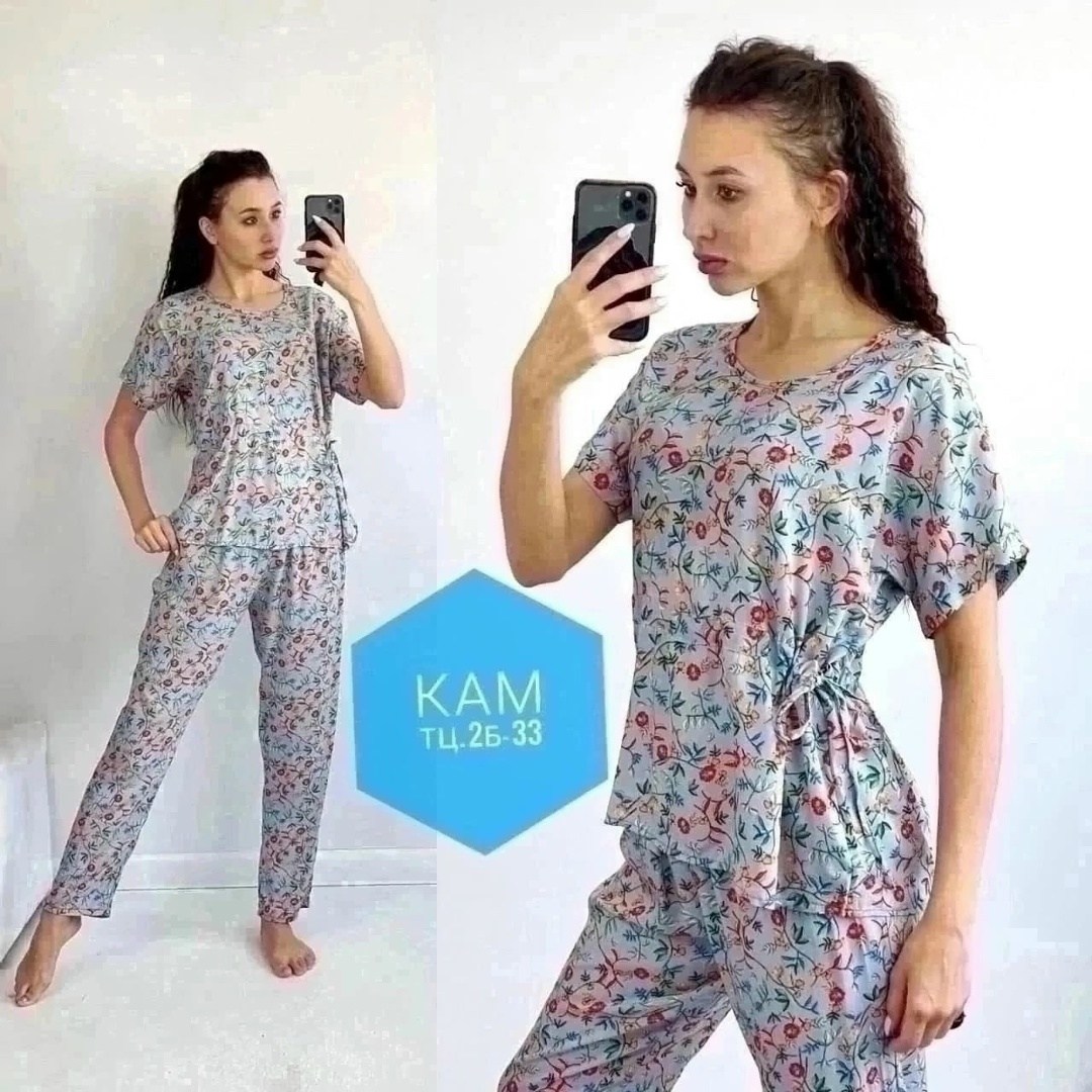 пижама женская большие размеры,женская пижама,костюм из штапеля,домашний костюм двойка больших размеров hanbiyke,домашний костюм двойка больших размеров