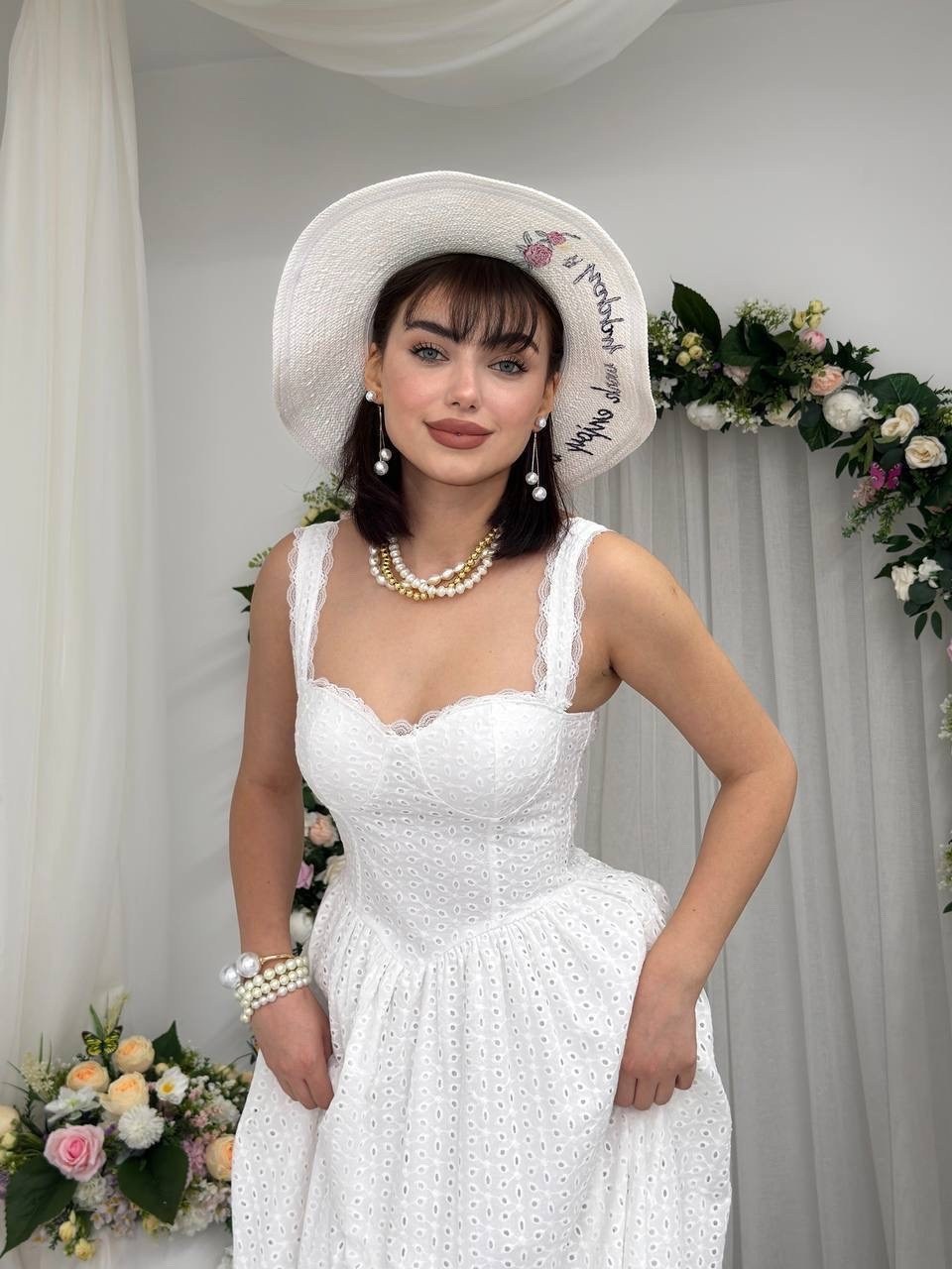 платье,beyaz elbise,dress,midi dress,elbise