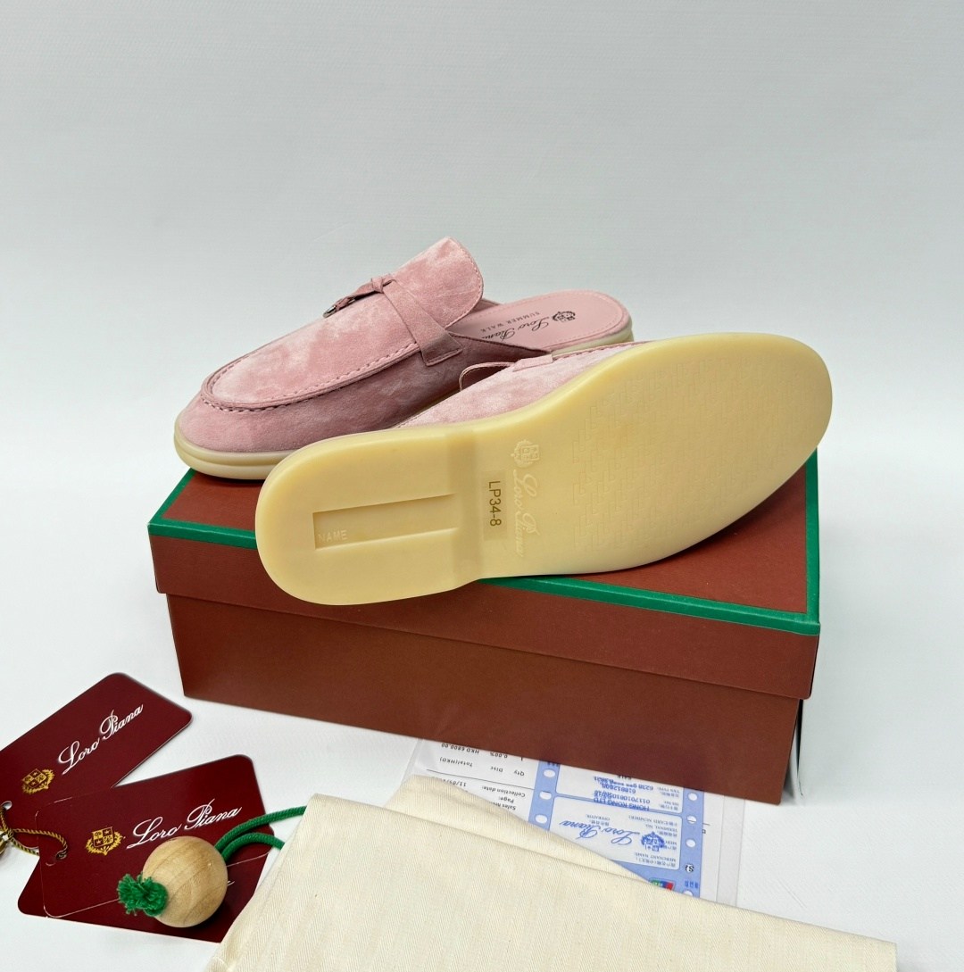 мюли loro piana,женские замшевые мюли loro piana бежевые,лоферы loro piana женские,замшевые женские лоферы loro piana розовые,мюли замшевые