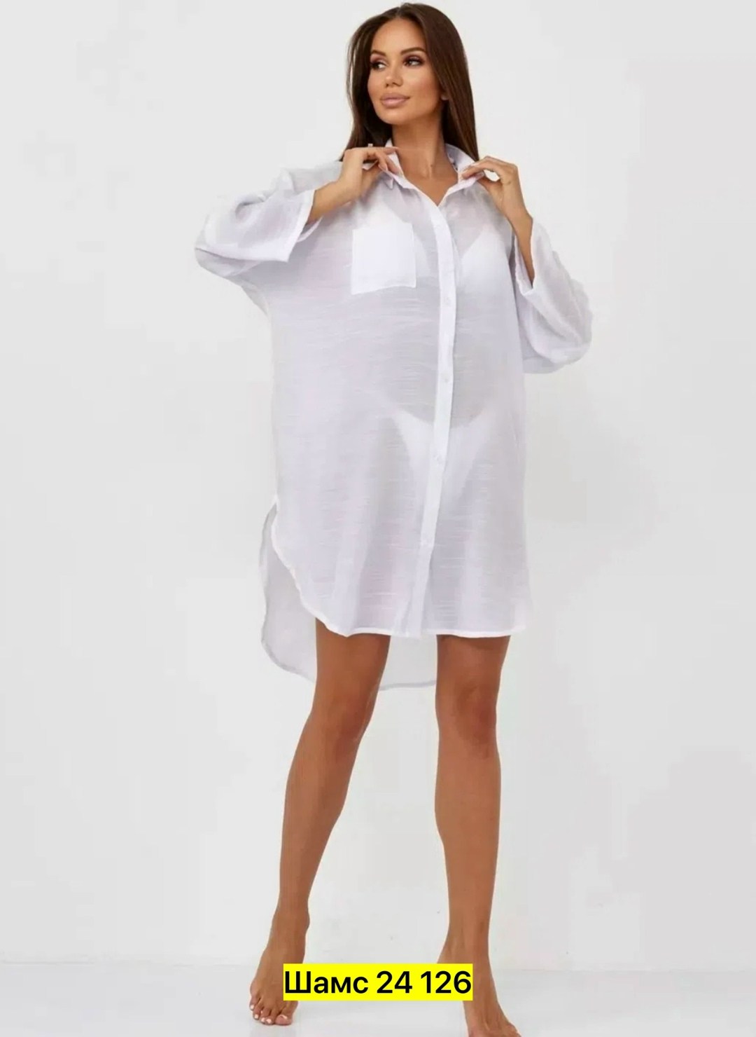 туника пляжная летняя накидка на купальник оверсайз рубашка sundresslove 215529337,туника пляжная,пляжная туника женская,туника пляжная летняя,платье рубашка пляжная