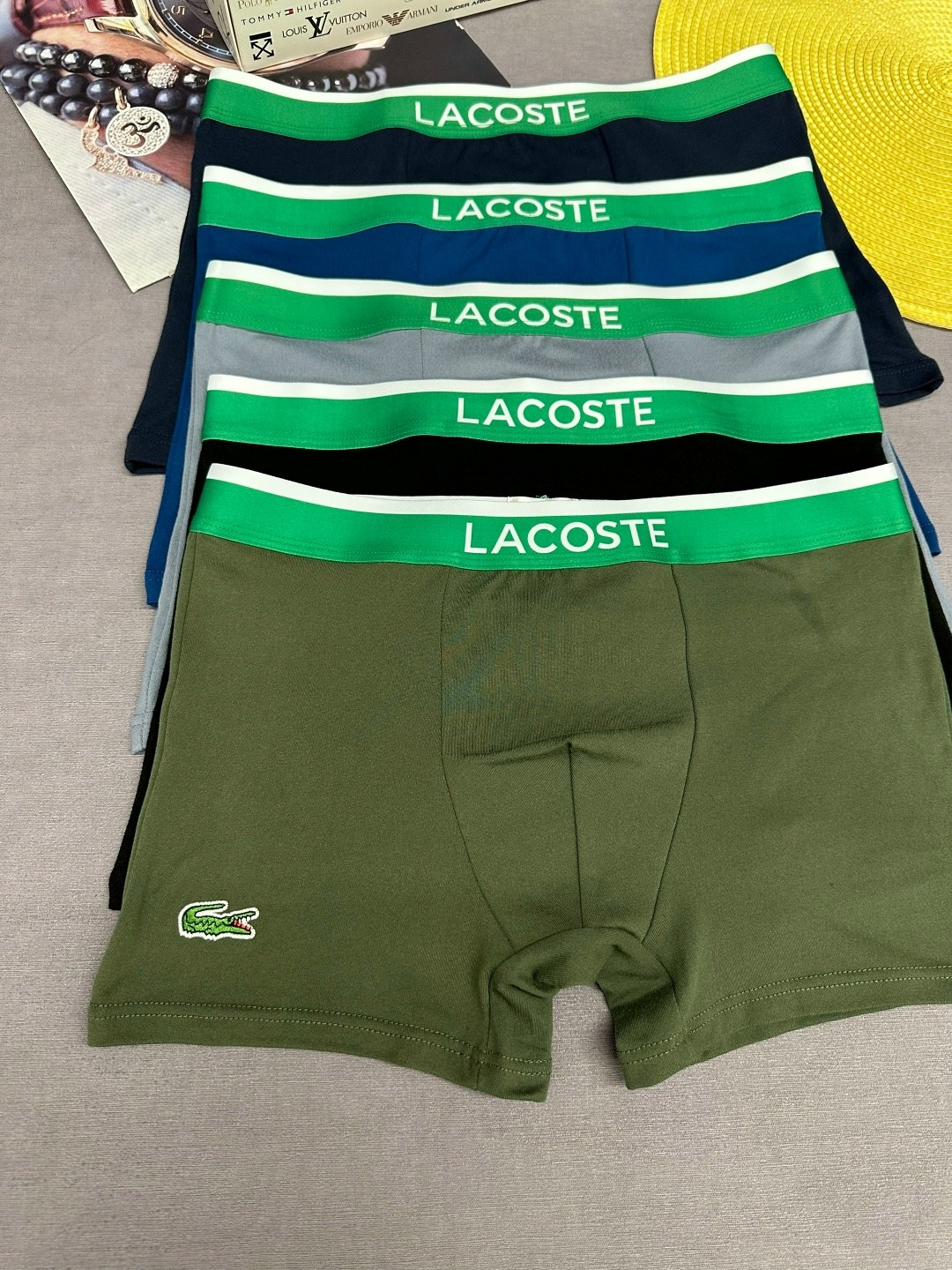 набор мужских трусов lacoste,комплект трусов боксеры lacoste,трусы мужские боксеры набор 5 шт lacoste,трусы мужские lacoste,трусы lacoste