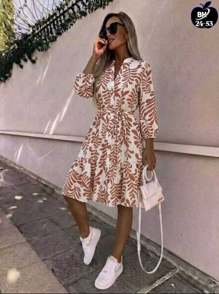 платье женские,платье 👗,платье с поясом,платье модное,летнее платье