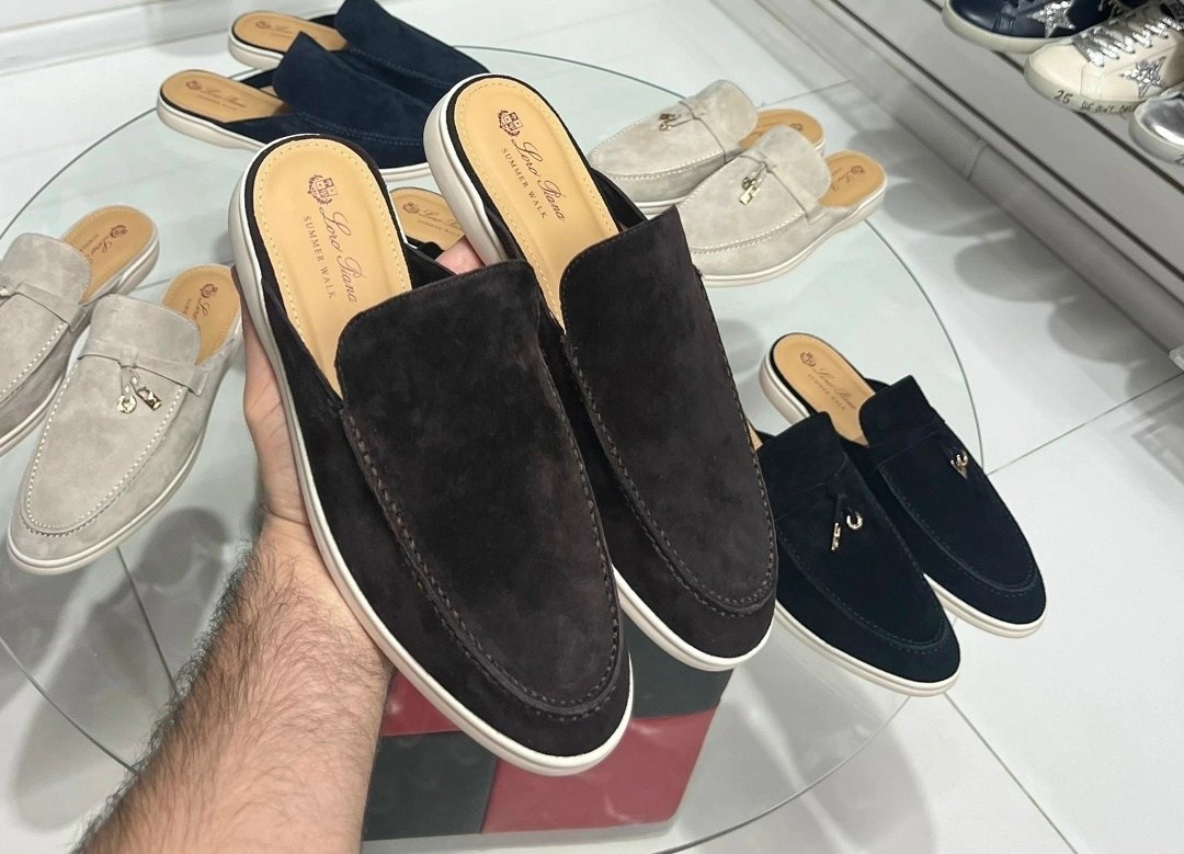 ,женские замшевые мюли loro piana бежевые,loro piana лоферы женские,лоферы loro piana,мюли loro piana