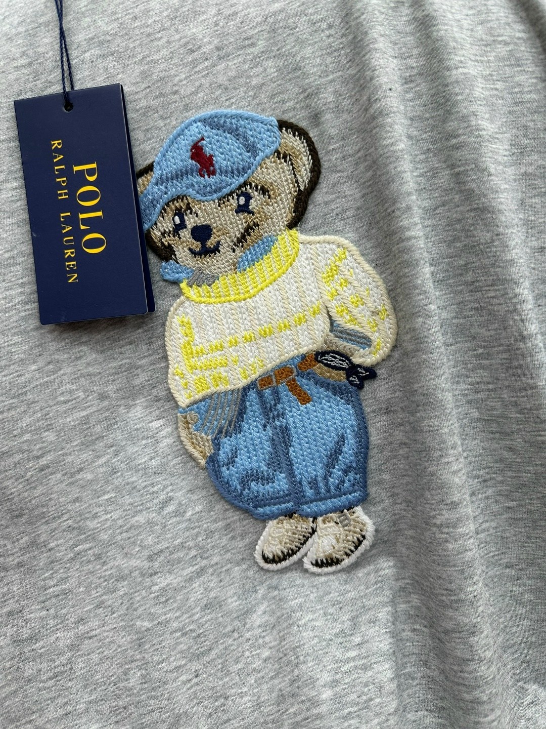 ralph lauren polo bear,футболка серая,футболка с принтом,polo ralph lauren футболка,футболки и майки